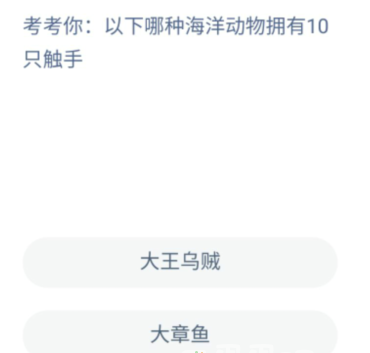 《支付寶》神奇海洋8月16日答案分享