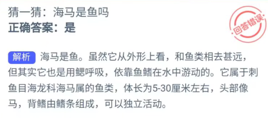 《支付寶》神奇海洋6月2日答案分享