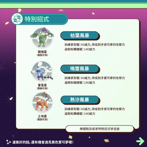 《PokemonGO》公開1月活動情報(bào)！三云神特別招靈獸形態(tài)輪番上陣、洗翠火爆獸團(tuán)戰(zhàn)日即將開打