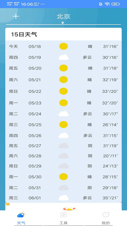 精準(zhǔn)本地天氣截圖(4)