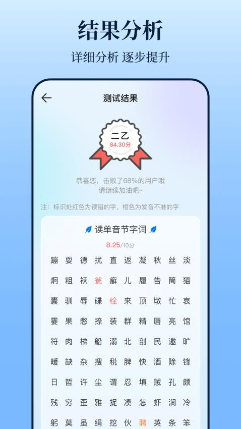 普通話測試iTest題庫截圖(1)