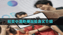 社交小龍蝦梗出處含義介紹
