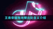 王者榮耀拖米梗出處含義介紹