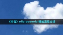 《抖音》oiiaioooooiai梗的意思介紹