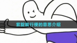 《抖音》紫腚能行梗的意思介紹