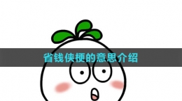 《抖音》省錢俠梗的意思介紹