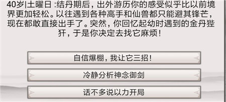 《混搭修仙》金丹狴犴事件選擇推薦