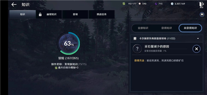 《黑色沙漠手游》采石量減少的原因知識位置介紹